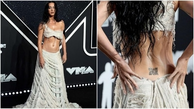 Katy Perry stunned at the 2024 MTV VMAs with a unique QR code tattoo on her back. (Instagram) Katy Perry stunned at the 2024 MTV VMAs with a unique QR code tattoo on her back. (Instagram)