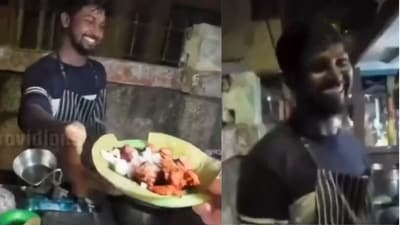 Tarun Rayan, PhD student at SRM University goes viral. (Photos: X/FI_InvestIndia)