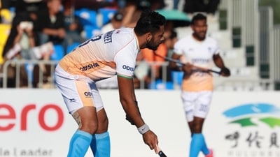 Harmanpreet completed his brace to seal a 3-1 win for India. Harmanpreet completed his brace to seal a 3-1 win for India.