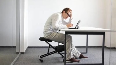 “Slouching, whether while sitting or standing, exerts excessive pressure on your spine and muscles," said Dr. Mazda K. Turel. (Unsplash) “Slouching, whether while sitting or standing, exerts excessive pressure on your spine and muscles," said Dr. Mazda K. Turel. (Unsplash)