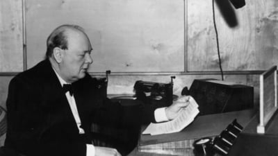 October 1939: Prime Minister of Great Britain Winston Churchill (1874 - 1965) making a speech. Churchill’s unfavourable views on Indians aggravated food scarcity during the Great Bengal Famine of 1943. (Getty Images) October 1939: Prime Minister of Great Britain Winston Churchill (1874 - 1965) making a speech. Churchill’s unfavourable views on Indians aggravated food scarcity during the Great Bengal Famine of 1943. (Getty Images)