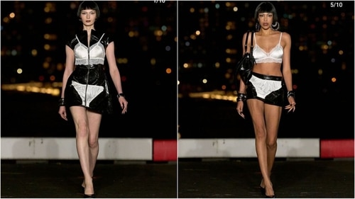 Christian Cowan's collection is all about exposed underwear. (Instagram) Christian Cowan's collection is all about exposed underwear. (Instagram)