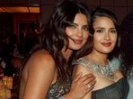 Priyanka Chopra posed with Salma Hayek at New York event.
