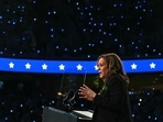 US Vice President and Democratic presidential candidate Kamala Harris speaks at a campaign event in Greensboro, North Carolina, on September 12, 2024. (Photo by Jim WATSON / AFP) (AFP) US Vice President and Democratic presidential candidate Kamala Harris speaks at a campaign event in Greensboro, North Carolina, on September 12, 2024. (Photo by Jim WATSON / AFP) (AFP)