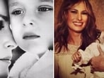 Melania Trump, in the fourth video that has been posted on X in a week, sprang into frame with a monochrome photo holding now-18-year-old Barron.