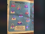 A tricky brain teaser on Reddit challenges users to find two identical handbags among multiple images.