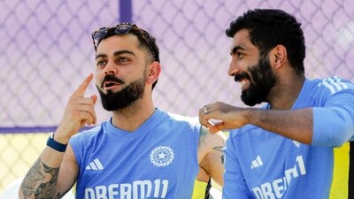 Virat Kohli and Jasprit Bumrah during a practice session (ANI) Virat Kohli and Jasprit Bumrah during a practice session (ANI)