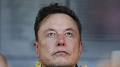 Elon Musk, chief executive officer of SpaceX and Tesla, attends the launch of SpaceX's Starlink internet service in Indonesia at a sub district community health center in Denpasar, Bali. (Reuters)