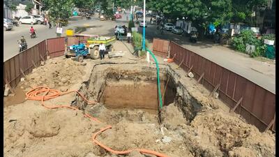 After okay from Pune traffic police, PMC has began work on Vishrantwadi flyover and grade separator. (HT) After okay from Pune traffic police, PMC has began work on Vishrantwadi flyover and grade separator. (HT)