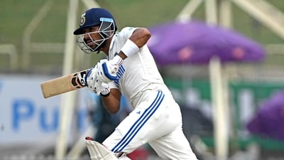India's Dhruv Jurel plays a shot during the fourth day of the fourth Test between India and England (AFP) India's Dhruv Jurel plays a shot during the fourth day of the fourth Test between India and England (AFP)