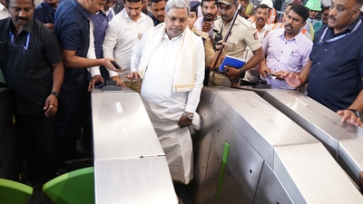 Karnataka CM Siddaramaiah inspects infrastructure works in Bengaluru, travels to Vidhana Soudha in metro