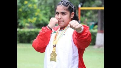 Gurseerat Kaur, 14, is a student of Mount Carmel School, Sector 47, Chandigarh. (HT Photo)