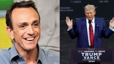 Hank Azaria, the voice of Chief Wiggum in The Simpsons, responded to Donald Trump's claims about Haitian immigrants eating pets in Springfield. (@HankAzaria/X, AP Photo/Ross D. Franklin) Hank Azaria, the voice of Chief Wiggum in The Simpsons, responded to Donald Trump's claims about Haitian immigrants eating pets in Springfield. (@HankAzaria/X, AP Photo/Ross D. Franklin)