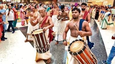 Onam cultural performance at Nexus Seawoods Mall