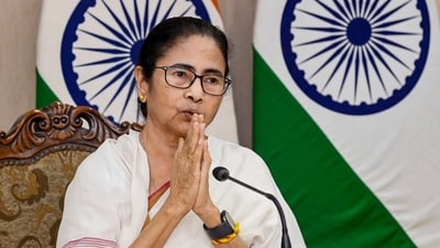 West Bengal chief minister Mamata Banerjee addresses a press conference amid a stalemate with protesting doctors over their slew of demands over RG Kar Hospital rape and murder incident, at Nabanna, Howrah, Thursday, Sept. 12. (PTI) West Bengal chief minister Mamata Banerjee addresses a press conference amid a stalemate with protesting doctors over their slew of demands over RG Kar Hospital rape and murder incident, at Nabanna, Howrah, Thursday, Sept. 12. (PTI)