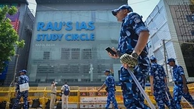 Three IAS aspirants drowned at the basement of Rau's IAS Study Circle institute in Delhi's Old Rajinder Nagar on July 27. (HT file) Three IAS aspirants drowned at the basement of Rau's IAS Study Circle institute in Delhi's Old Rajinder Nagar on July 27. (HT file)