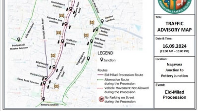 Motorists are advised to avoid restricted areas and follow alternative routes to ensure smooth traffic flow. Motorists are advised to avoid restricted areas and follow alternative routes to ensure smooth traffic flow.