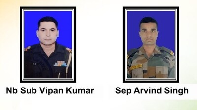 Two soldiers— Naib Subedar Vipin Kumar and Sepoy Arvind Singh— succumbed to injuries. Two soldiers— Naib Subedar Vipin Kumar and Sepoy Arvind Singh— succumbed to injuries.