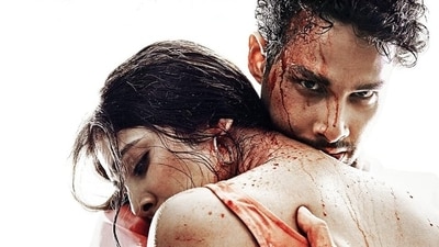 Malavika Mohanan and Siddhant Chaturvedi in a still from Yudhra. Malavika Mohanan and Siddhant Chaturvedi in a still from Yudhra.