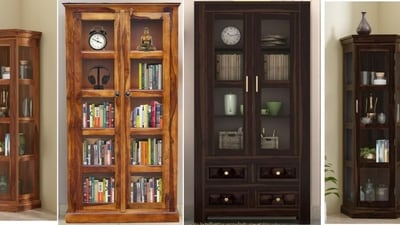 Elegant bookshelves with glass doors: the perfect blend of style and protection for your collections. Elegant bookshelves with glass doors: the perfect blend of style and protection for your collections.