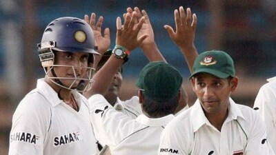 Sourav Ganguly was India's captain in their first-ever Test match against Bangladesh. (AFP) Sourav Ganguly was India's captain in their first-ever Test match against Bangladesh. (AFP)