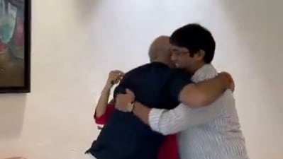 Watch: AAP leaders hug as Arvind Kejriwal gets bail in Delhi excise policy case (Twitter) Watch: AAP leaders hug as Arvind Kejriwal gets bail in Delhi excise policy case (Twitter)