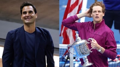Andy Roddick compared Roger Federer and Jannik Sinner. Andy Roddick compared Roger Federer and Jannik Sinner.
