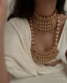Temple neckpiece from Dhora. (Photo: Instagram/dhora_india) Temple neckpiece from Dhora. (Photo: Instagram/dhora_india)
