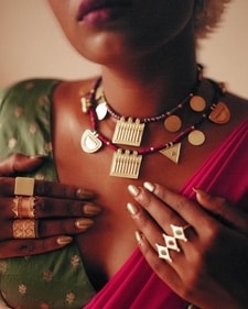 Layered Patwa neckpiece from Ziddi. (Photo: Instagram/shopziddi) Layered Patwa neckpiece from Ziddi. (Photo: Instagram/shopziddi)