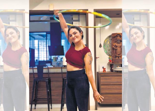 Hoop dancer Annabele Charles says the hoop is almost an extension of her body. Hoop dancer Annabele Charles says the hoop is almost an extension of her body.