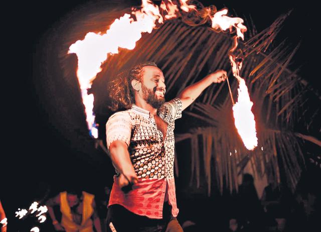 Yacobeh is proficient in several flow arts, including leviwand, dapostar and staff. (INSTAGRAM/@YACOBEH) Yacobeh is proficient in several flow arts, including leviwand, dapostar and staff. (INSTAGRAM/@YACOBEH)