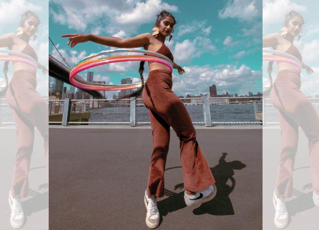 Eshna Kutty says hooping is now mainstream. Everyone wants to try it. (DANIELLE JENÉ DESIGNS) Eshna Kutty says hooping is now mainstream. Everyone wants to try it. (DANIELLE JENÉ DESIGNS)