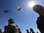Four Indians were rescued after being fraudulently drafted into the Russian armed forces (Photo by VYACHESLAV OSELEDKO / AFP) Four Indians were rescued after being fraudulently drafted into the Russian armed forces (Photo by VYACHESLAV OSELEDKO / AFP)