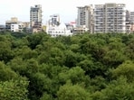 Approvals are now awaited from the ministry of environment, forests and climate change, the Bombay high court, and the forest department, including for mangrove patches. (Photo by Bachchan Kumar/ HT PHOTO) (HT PHOTO)