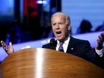 US president Joe Biden addresses the final session of the Democratic National Convention in Charlotte, North Carolina. Reuters/Eric Thayer