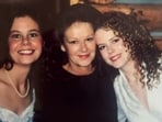Nicole Kidman with her sister and late mother