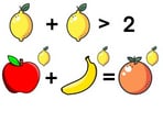 A Reddit brain teaser uses fruits as symbols for numbers. With 4,500 upvotes, users are challenged to solve the puzzle.