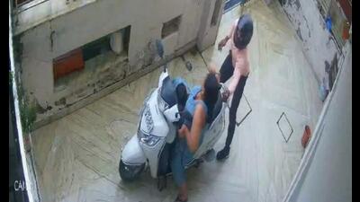 A CCTV footage of the incident. (HT Photo)