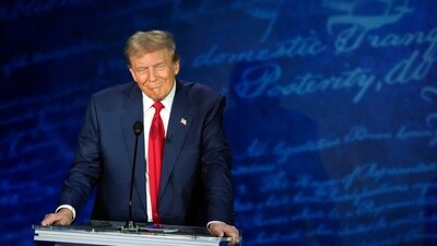 YouGov asked respondents to describe Donald Trump using a variety of adjectives. In the survey, which was conducted from September 10 and September 11, the majority individuals (54 percent) felt that the former president was “rude.” (AP) YouGov asked respondents to describe Donald Trump using a variety of adjectives. In the survey, which was conducted from September 10 and September 11, the majority individuals (54 percent) felt that the former president was “rude.” (AP)