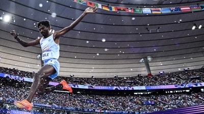 India's Avinash Mukund Sable during the Paris Olympics (AFP) India's Avinash Mukund Sable during the Paris Olympics (AFP)