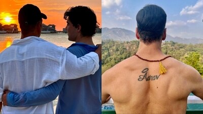Akshay Kumar got his son Aarav’s name inked on his back, which the actor has flaunted time and again. He also has his daughter Nitara’s name inked on his right shoulder. Akshay married Twinkle Khanna in 2001. Akshay Kumar got his son Aarav’s name inked on his back, which the actor has flaunted time and again. He also has his daughter Nitara’s name inked on his right shoulder. Akshay married Twinkle Khanna in 2001.