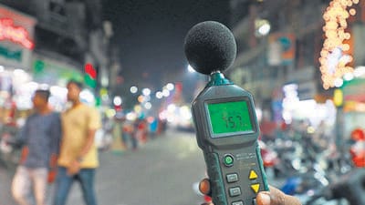 At a meeting held with Ganesh mandals before the festival, Pune Police Commissioner Amitesh Kumar had instructed the organisers to adhere to noise pollution norms set by the court or face action. (REPRESENTATIVE PHOTO)