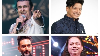 (Clockwise from top left) Sonu Nigam, Shaan, Kailash Kher and Shekhar Ravjiani (Clockwise from top left) Sonu Nigam, Shaan, Kailash Kher and Shekhar Ravjiani