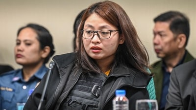 Alice Leal Guo, former mayor of Bamban in Philippines' Tarlac province, attends a hearing at the Senate in Manila over accusations of human trafficking and links to Chinese organised crime, on September 9, 2024. Alice Leal Guo was initially arrested in Indonesia on September 3, having been on the run since she was linked to a Chinese-run online gambling centre where hundreds of people were forced to run scams or risk torture. (Photo by Jam Sta Rosa / AFP) (AFP) Alice Leal Guo, former mayor of Bamban in Philippines' Tarlac province, attends a hearing at the Senate in Manila over accusations of human trafficking and links to Chinese organised crime, on September 9, 2024. Alice Leal Guo was initially arrested in Indonesia on September 3, having been on the run since she was linked to a Chinese-run online gambling centre where hundreds of people were forced to run scams or risk torture. (Photo by Jam Sta Rosa / AFP) (AFP)