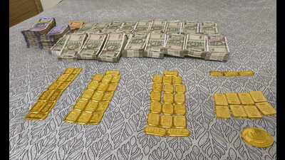 The agency has seized gold worth ₹3.70 crore and ₹16 lakh cash from the accused’s house. The agency has seized gold worth ₹3.70 crore and ₹16 lakh cash from the accused’s house.