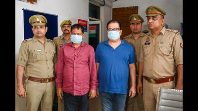 The bank accounts of all suspects have been frozen by the police and whatever amount is found in them will be recovered … The two had come to Delhi earlier this week to plan more similar frauds, said DCP Avasthy. (Sunil Ghosh/HT Photo)