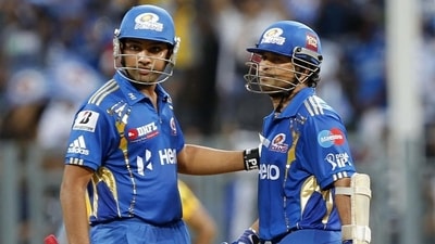 Rohit Sharma and Sachin Tendulkar batting for Mumbai Indians (Getty Images) Rohit Sharma and Sachin Tendulkar batting for Mumbai Indians (Getty Images)