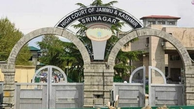 The Jammu and Kashmir high court in Srinagar. The Jammu and Kashmir high court in Srinagar.