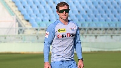 Lucknow Super Giants fielding coach Jonty Rhodes (HT Photo) Lucknow Super Giants fielding coach Jonty Rhodes (HT Photo)