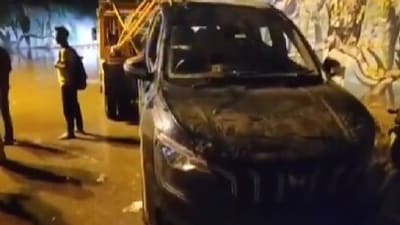 Two persons died in a waterlogged underpass in Faridabad late on Friday night, Two persons died in a waterlogged underpass in Faridabad late on Friday night,